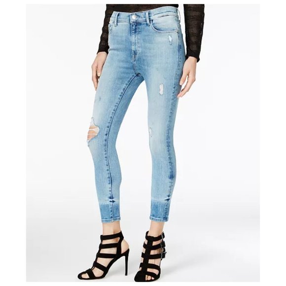 M1858 Alice Ripped High Rise Ankle Jeans - Picture 1 of 10